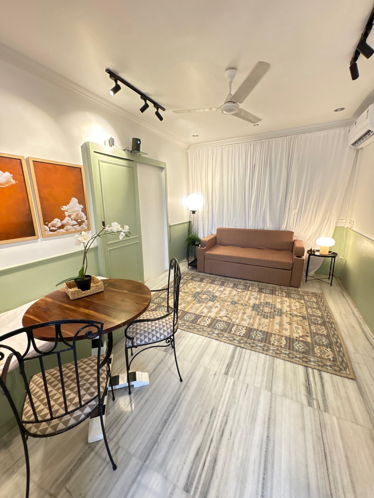 Cloud House bedroom with soft, calm styling